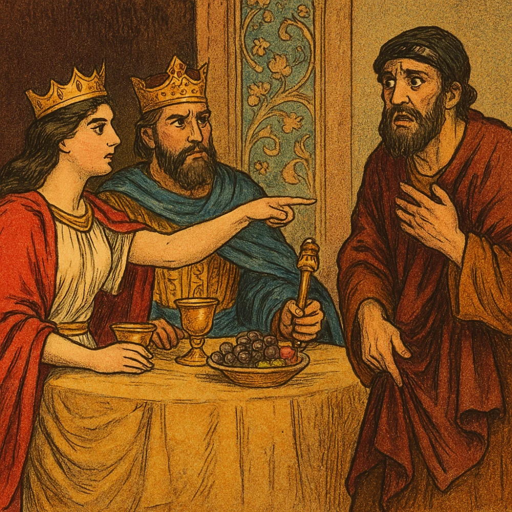 Esther_Reveals_Haman_Banquet | Great Bible Tales